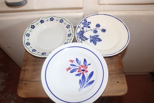 Assiettes creuses anciennes - creuses,