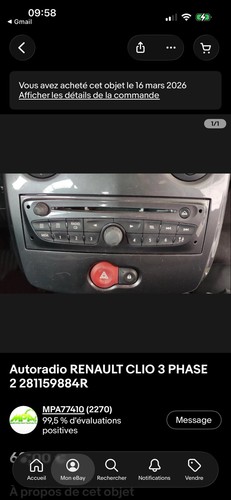 Autoradio renault clio phase - autoradio, 3