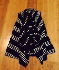 BLACK & WHITE Striped VEST by CACHE´ size S
