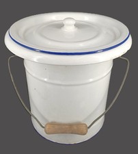 Ancien pot couvert en émail