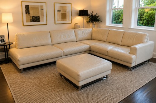 Roche bobois leather - roche, sectional