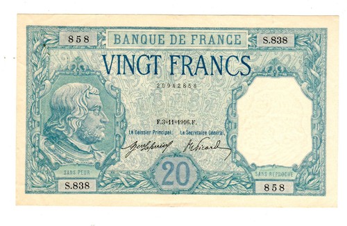 France billet francs - 20,