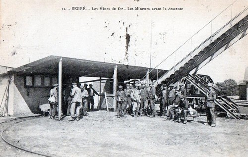 Cpa segre les mines fer - segre,