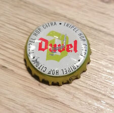 Capsule de bière belge DUVEL blanche verte et rouge mauvais état
