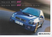 Catalogue Brochure Subaru Impreza WRX STI 09/2001, Allemagne / Deutsch