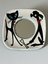 Miroir Céramique Vintage Années 60 Design Hugo Kohler 