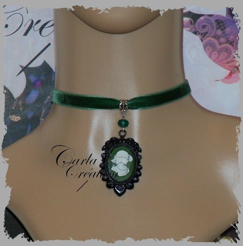 Collier ras cou velours - cou/,