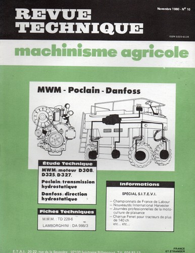 Revue technique moteurs mwm - moteurs,