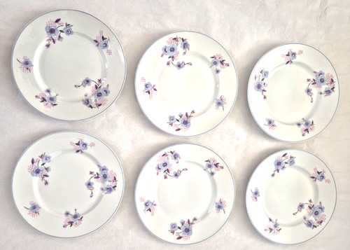 Assiettes plates porcelaine - 6,
