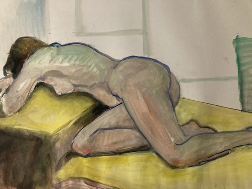 Très belle peinture gouache - belle,