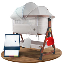 LIT BÉBÉ BERCEAU KUNU ENFANT KUNU BALANÇOIRE CHAISE LONGUE RÉGLABLE 92X58CM 3EN1