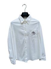 Prada White Shirt Blurry embroidered patch Prada Size IT 44 / M