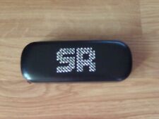 Etui de lunettes cuir noir et argenté SONIA RYKIEL 