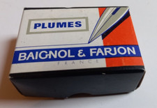 Boite 100 plumes scellée BAIGNOL FARJON 3298 gloire de boulogne