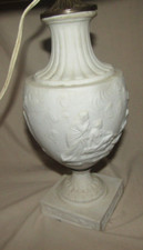 bourdois and bloch ? lampe biscuit porcelaine bisque porcelain lamp Paris