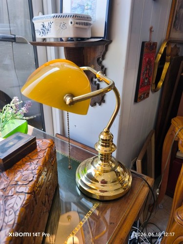 Lampe notaire opaline - de,