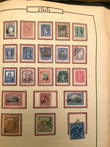 Timbres collection chili - de, collection;