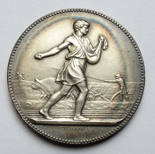Médaille table signée - médaille,