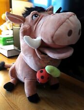 V2/Disney Grande peluche Pumba Le Phacochère (Roi Lion) 35cm + insecte Larve Tbe
