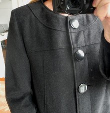 Ravissant manteau gris ETAM 38 petit style rétro