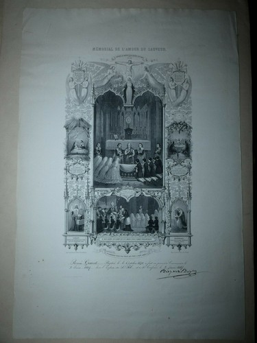 Lithographie religieuse - lithographie,