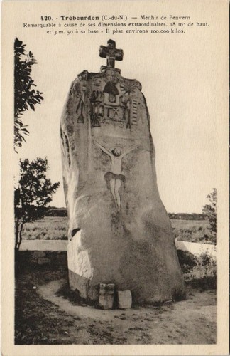 Cpa trebeurden menhir - menhir, de