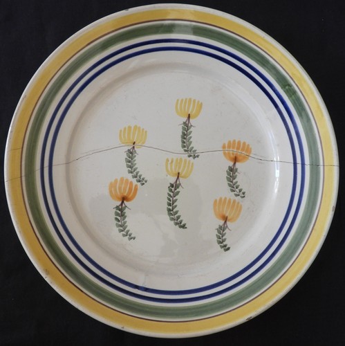 Assiette ancienne faïence - , de