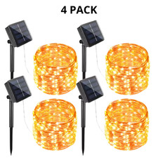 Lot de 4 Guirlandes Solaires