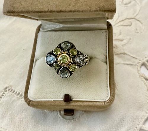 Ancienne bague argent vermeil - ancienne,