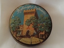 Ancienne Boîte Metal Publicitaire  BERLINGOTS EYSSERIC