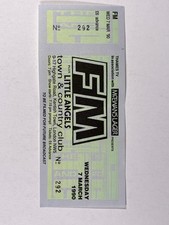 FM Petit Angels Ticket Original Town & Country Club London 7th March 1990
