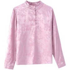 Femme Jacquard Chemise Satin