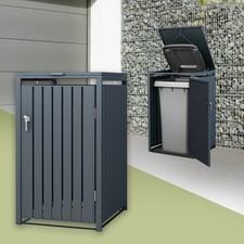 Abri pour poubelles anthracite