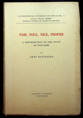 Arne rudskoger fair foul - rudskoger,, fair,