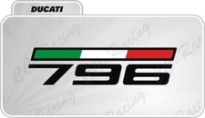 1 Autocollant Ducati Monster pour Bouchon Réservoir 796 Avec Drapeau Tricolore
