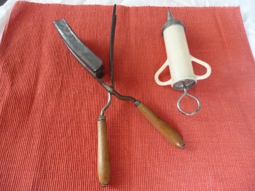 Ancien fer friser outil - a,