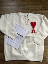 Pull Ami Paris blanc taille M
