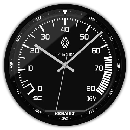 Horloge murale noire - murale,