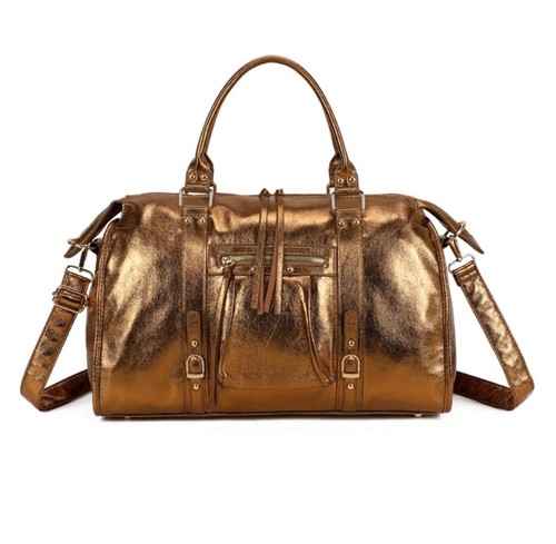 Sac cours vernis cuivré - "vernis",