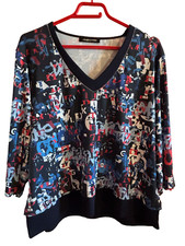 CHRISTINE LAURE  blouse tunique taille 48 manches 3/4