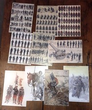 Repro IMAGERIE PELLERIN ATLAS Soldats guerre 14/18 mitraillette canon format CP