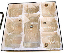 coffret a whisky en cristal de Lorraine
