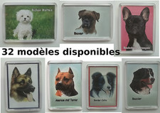 aimant avec un chien, 33 modèles au choix,magnet, envoi gratuit , dog, hond