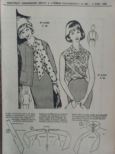 Patron blouse veste - patron, jupe