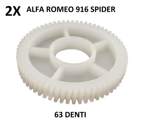 Roue dentée nylon capote - 2x,
