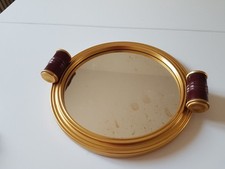 PLATEAU ROND MIROIR ART DECO