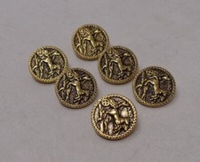 Lot de 6 Boutons vintage en