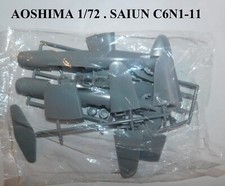 AVION JAPAN NAVY ZERO NAKAJIMA SAIUN C6N1-11 . MAQUETTE AOSHIMA réf 203 . 1/72