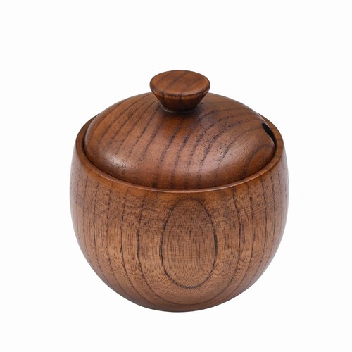 Pot épices bois fini naturel - pot,