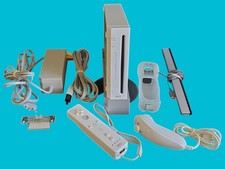 Nintendo Wii Console Blanche avec Wiimote Nunchuk Officiels Supports Accessoires